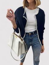 other : Cardigan Élégant en Maille Orné de Perles Femme in van Seroa