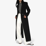 Women's Coats & Jackets : Trench Long Femme Élégant Beige avec Ceinture - Vêtement d'extérieur Classique Intemporel in van Seroa