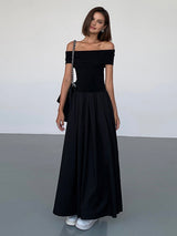 dresses : Robe Maxi Femme Épaules Dénudées in van Seroa
