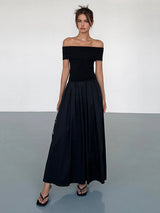 dresses : Robe Maxi Femme Épaules Dénudées in van Seroa