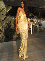 dresses : Robe Femme Satin Floral in van Seroa