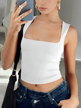 top blouses : Top Femme sans Manches Denim in van Seroa