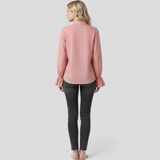 top blouses : Blouse Élégante à Volants avec Manches Statement Femme in van Seroa