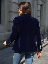 Autumn Collection : Blazer Velours Femme Cintrée - Veste Élégante Douce pour Soirée, in van Seroa