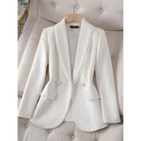 Blazers pour femmes : Blazer Femme Polyester Franges Accessoires in Blanc van Seroa