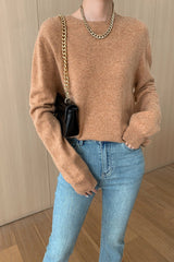 Autumn Collection : Blouse Femme Manches Longues Col Rond Laine in van Seroa