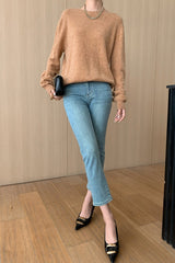 Autumn Collection : Blouse Femme Manches Longues Col Rond Laine in van Seroa