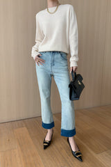 Autumn Collection : Blouse Femme Manches Longues Col Rond Laine in van Seroa