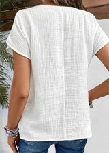 Blouses : Chemisiers Femme Chemise Coton Ample Boutonnée in van Seroa
