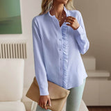 Blouses pour femmes : Blouse Femme Fluide Viscose Élégante & Confortable pour Bureau et in van Seroa
