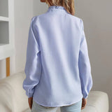 Blouses pour femmes : Blouse Femme Fluide Viscose Élégante & Confortable pour Bureau et in van Seroa