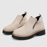 Bottines Femme à bout rond et fermeture éclair