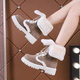 Bottes d'hiver pour femmes : Bottes Femme Hiver Mi-mollet Accessoires in van Seroa