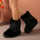 Bottes d'hiver pour femmes : Veste Fourrure Femme Hiver in van Seroa