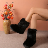 Bottes d'hiver pour femmes : Veste Fourrure Femme Hiver in van Seroa