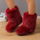 Bottes d'hiver pour femmes : Veste Fourrure Femme Hiver in van Seroa