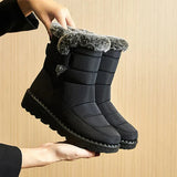 Bottes d'hiver pour femmes : Chaussures Femme Bottes Hiver in Noir van Seroa