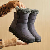 Bottes d'hiver pour femmes : Chaussures Femme Bottes Hiver in Gris van Seroa