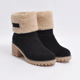 Bottes pour femmes : Veste Fourrure Femme Fausse Chic Hiver in Noir van Seroa