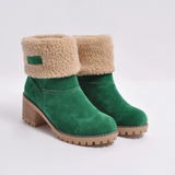 Bottes pour femmes : Veste Fourrure Femme Fausse Chic Hiver in Vert van Seroa