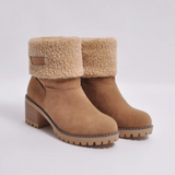 Bottes pour femmes : Veste Fourrure Femme Fausse Chic Hiver in Marron van Seroa