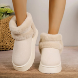 Bottes d'hiver : Bottes Femme Hiver Semelles Épaisses in Beige van Seroa