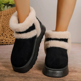 Bottes d'hiver : Bottes Femme Hiver Semelles Épaisses in Noir van Seroa
