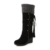 Bottes pour femmes : Chaussures Femme Élégant Bottes in Noir van Seroa
