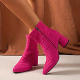 Bottes pour femmes : Bottes Femme Élégant Talon in Rose van Seroa
