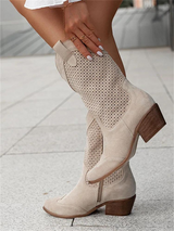 Bottes pour femmes : Bottes Femme Cuir Noir Légères, Confortables & Modernes pour un in Kaki van Seroa
