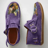 Bottes pour femmes : Bottines Femme Chaudes en PU avec Doublure Douce pour l’Hiver in Violet van Seroa