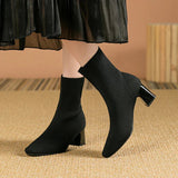 Bottes pour femmes : Chaussures Femme Bottines Talons Fermeture in Noir van Seroa