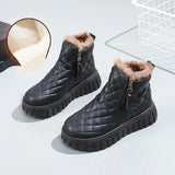 Bottines : Chaussures Femme Bottines Design Carreaux in Noir van Seroa