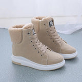 Bottes pour femmes : Chaussures Femme Élégant Bottines Sportives in Beige van Seroa