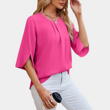 top blouses : Blouse Femme Denim Fluide in van Seroa