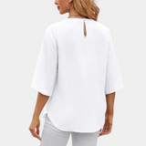 top blouses : Blouse Femme Denim Fluide in van Seroa