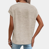 top blouses : T-shirt Femme Ample Manches Courtes Décontracté Denim in van Seroa