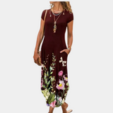 dresses : Robe Longue Femme Bohème Imprimé Imprimée in van Seroa