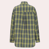 top blouses : Chemise Blanche Femme Oversize Carreaux in van Seroa
