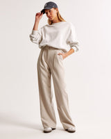 skirts : Pantalon Fluide Femme Jambes Larges in Taupe van Seroa