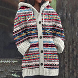 Cardigan : Cardigan Femme Bohème Imprimé in Coloré van Seroa