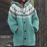 Cardigan : Cardigan Femme Bohème Imprimé in Bleu clair van Seroa
