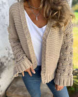 Cardigan : Cardigan Femme Gilet Confort Quotidien in Gris van Seroa