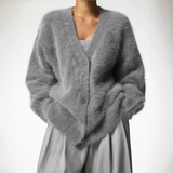 Autumn Collection : Gilet sans Manche Femme in Gris van Seroa