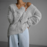 Autumn Collection : Gilet sans Manche Femme in Gris clair van Seroa