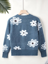 Cardigan : Cardigan Femme Floral Féminin Motif in van Seroa