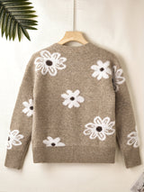 Cardigan : Cardigan Femme Floral Féminin Motif in van Seroa