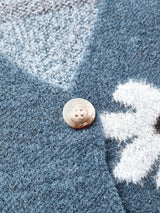 Cardigan : Cardigan Femme Floral Féminin Motif in van Seroa