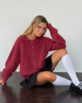 Autumn Collection : Gilet sans Manche Femme Ample in Rouge S van Seroa