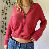 Autumn Collection : Gilet sans Manche Femme Coton in Rouge van Seroa
